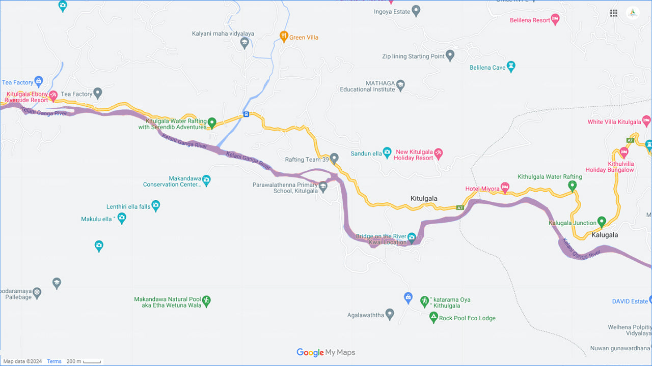 Valgevee rafting Kitulgalast (5 km)