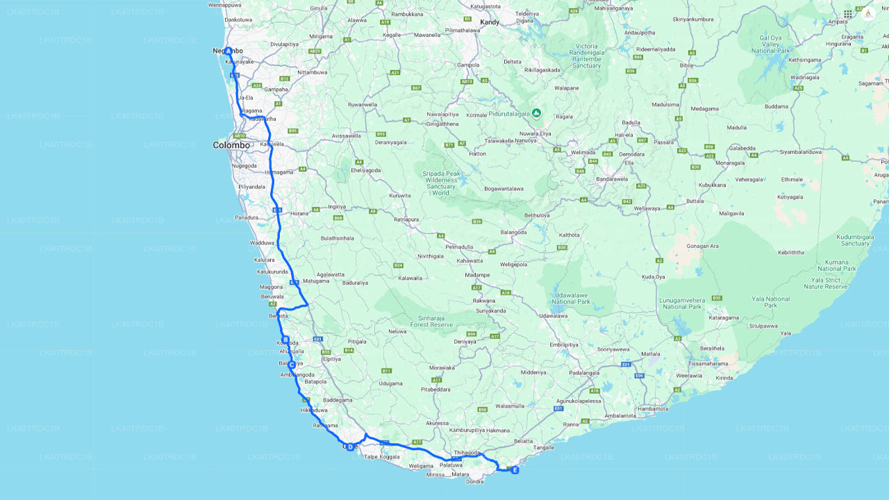 Privaatne transport Negombost Hiriketiyasse koos vaatamisväärsustega