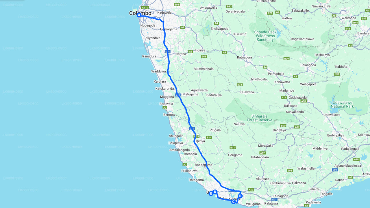 Lõunaranniku tipphetked Colombost