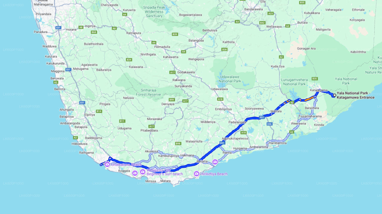 Yala rahvuspargi safari Galle'ist