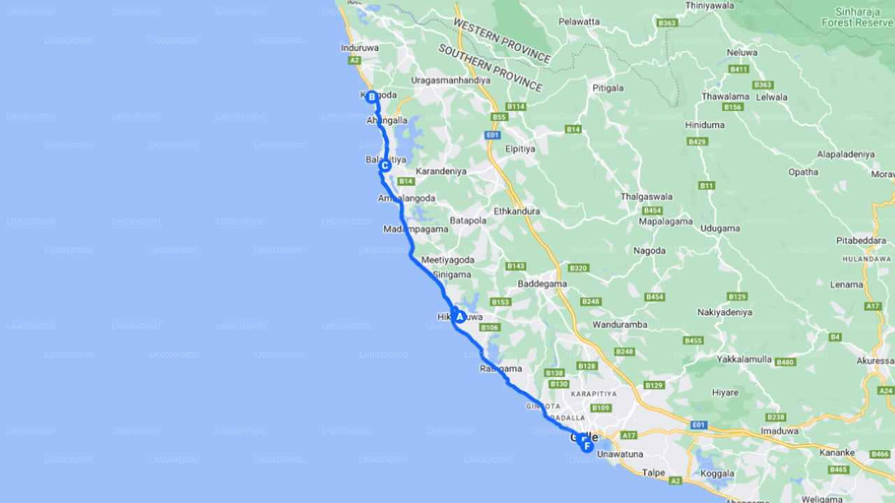 Rannikusõit Hikkaduwast Galle'i