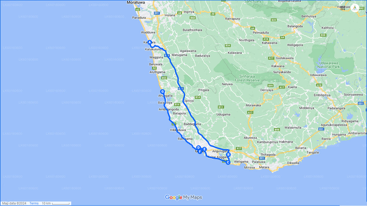 Lõunaranniku tipphetked Kalutarast