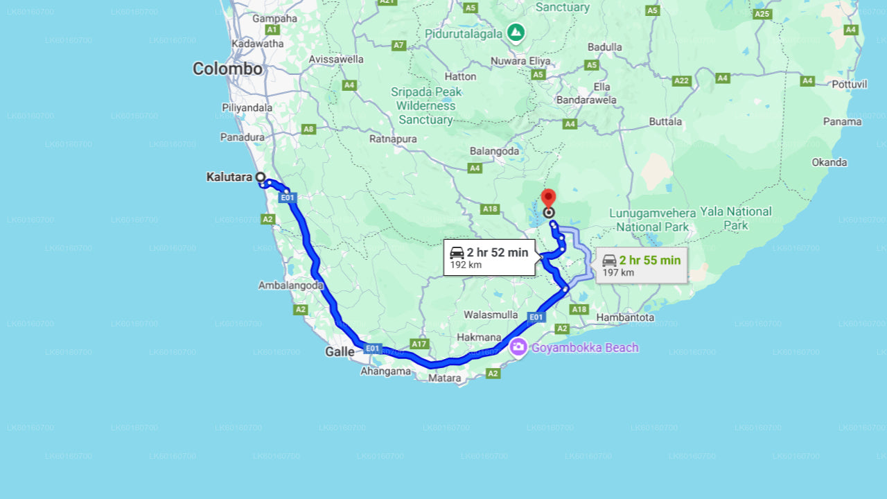 Udawalawe rahvuspargi safari Kalutarast