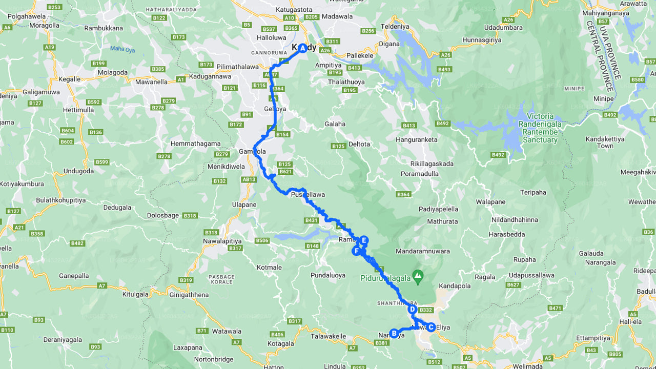 Maaliline rongisõit Kandyst Nanu Oyasse