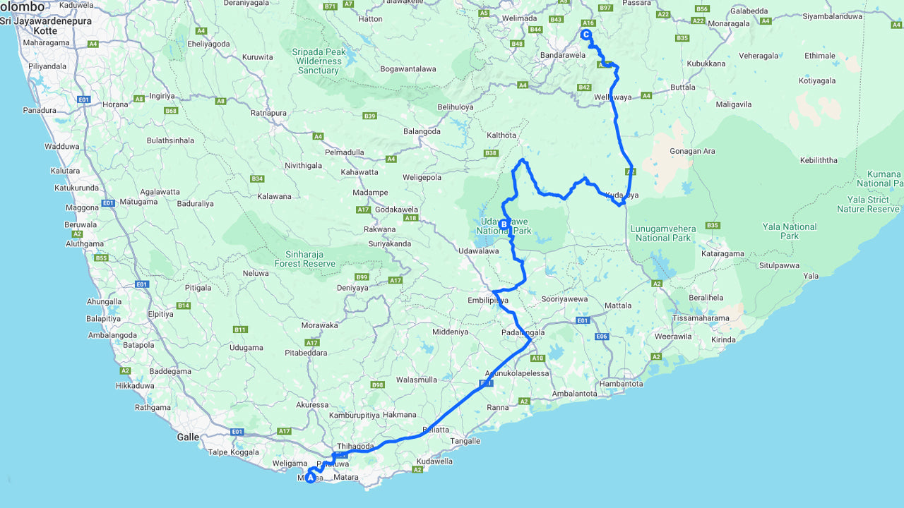 Erareis Mirissast Ellasse Udawalawe Safariga