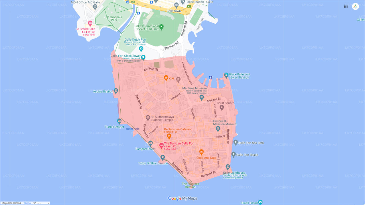 Galle Forti tänavatoidu jalutuskäik