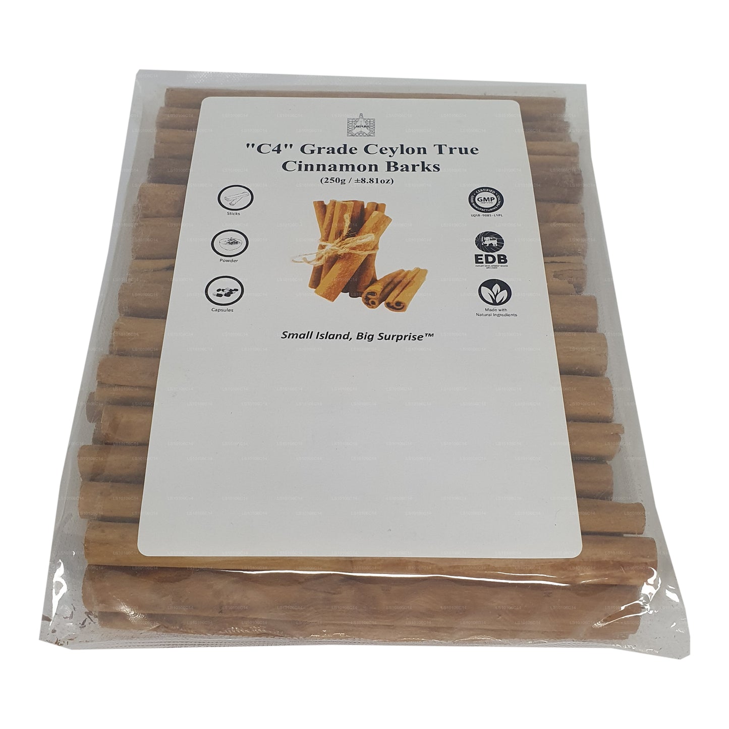 Lakpura 'C4' Grade Ceylon True Cinnamon Barks 5" Cut Pack