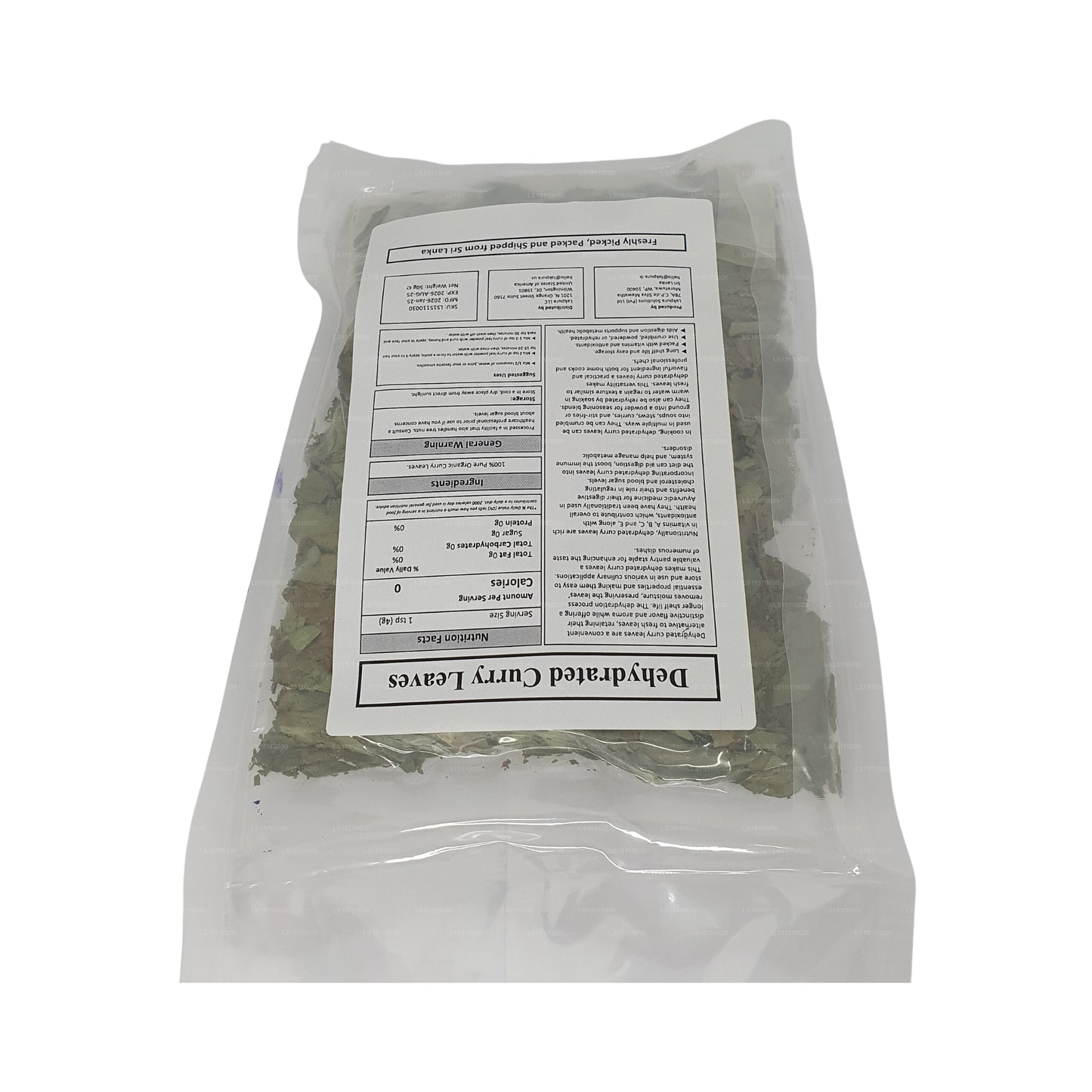 Lakpura® kuivatatud karrilehed