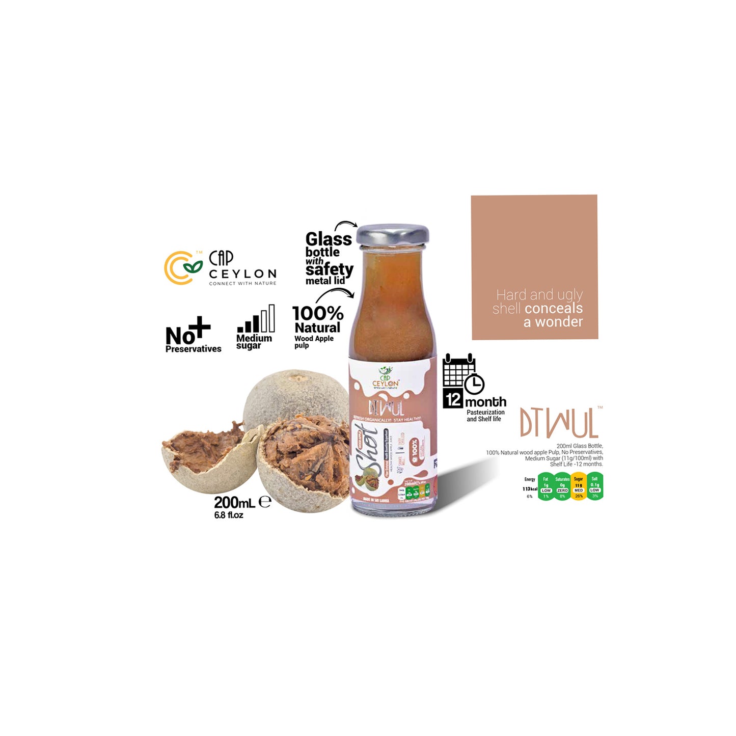 CAP Ceylon Wood Apple Shot (200ml)