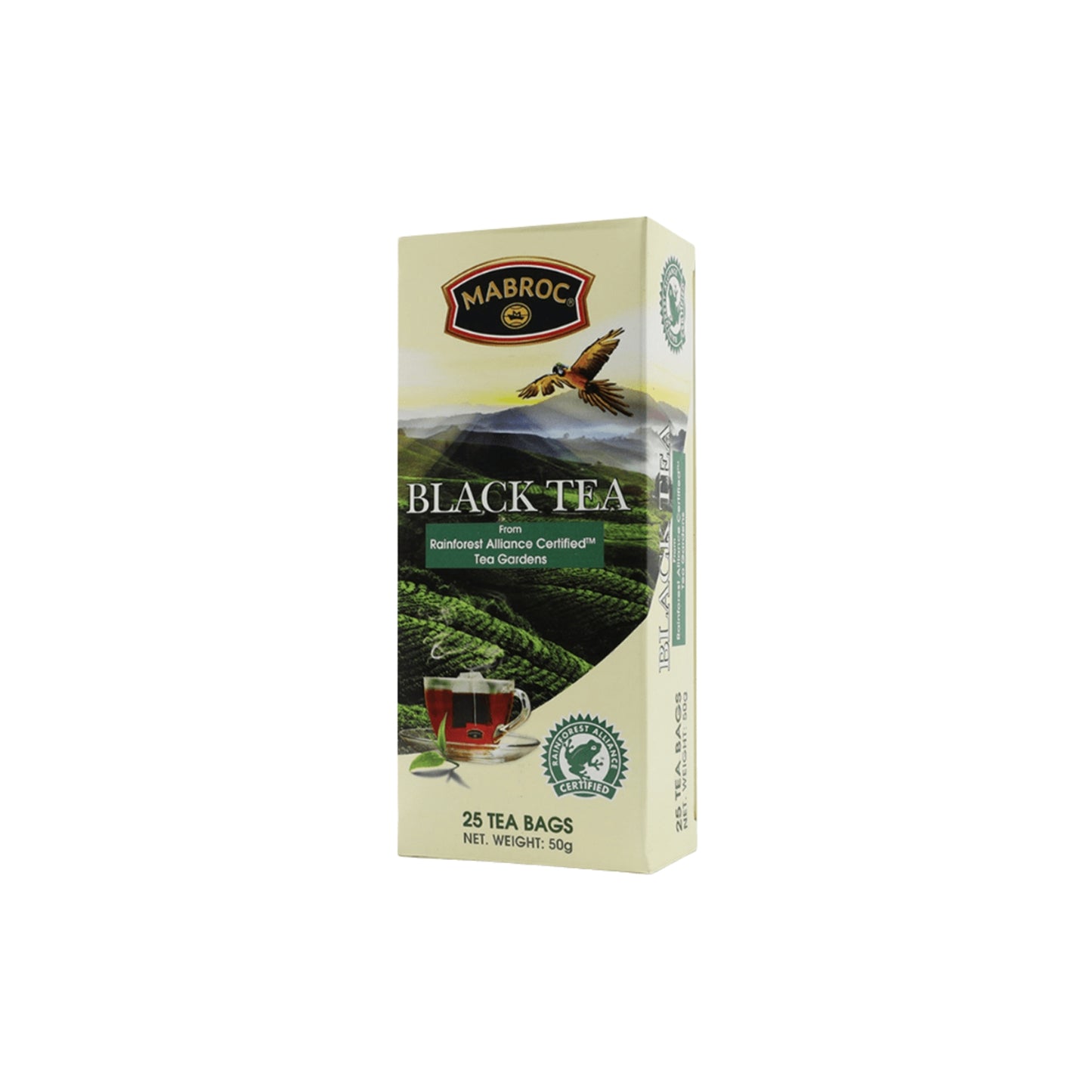 Mabroc Rainforest Alliance'i sertifitseeritud must tee (50g) 25 teekotti
