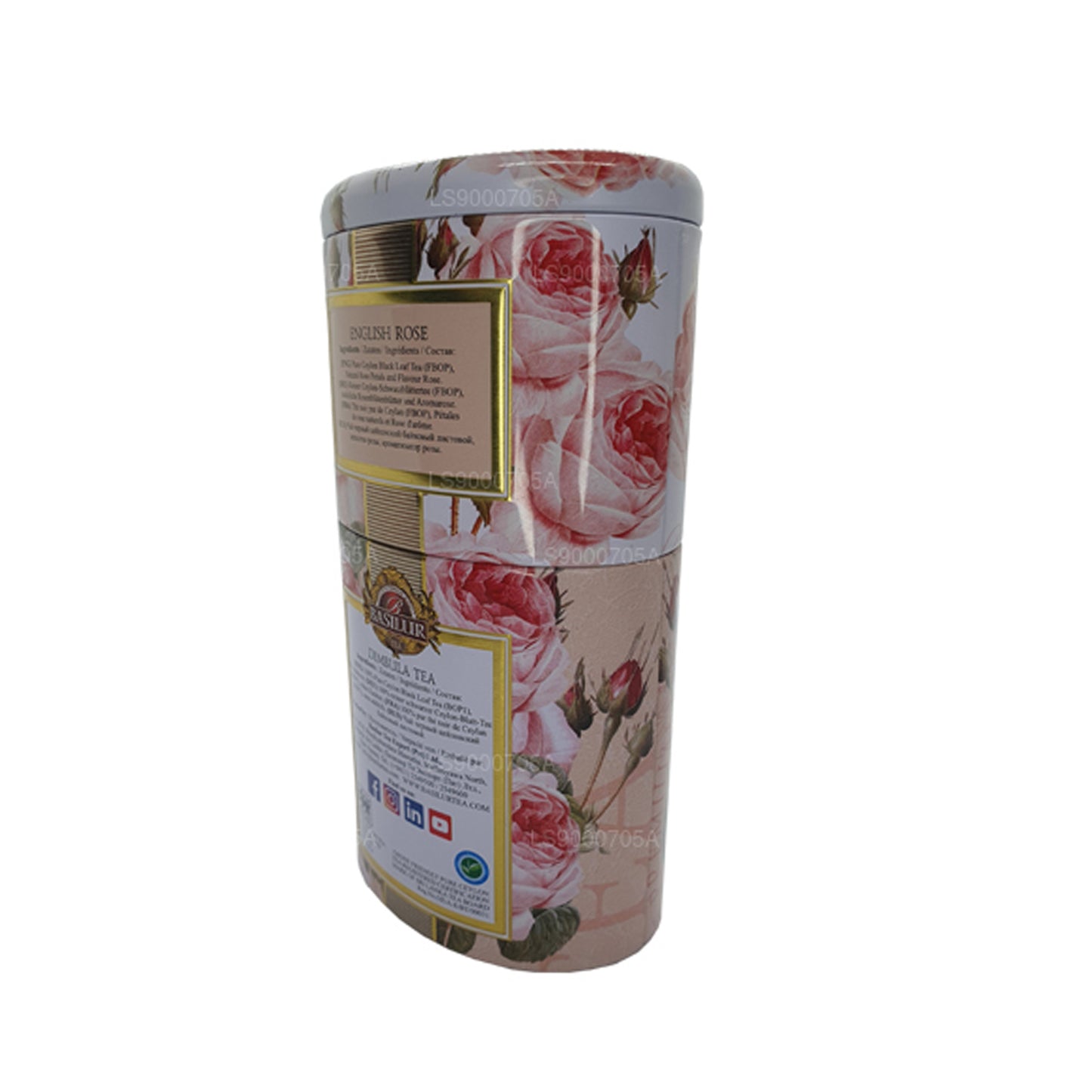 Basilur Fruits and Flowers "English Rose" Dimbula (100g) Caddy