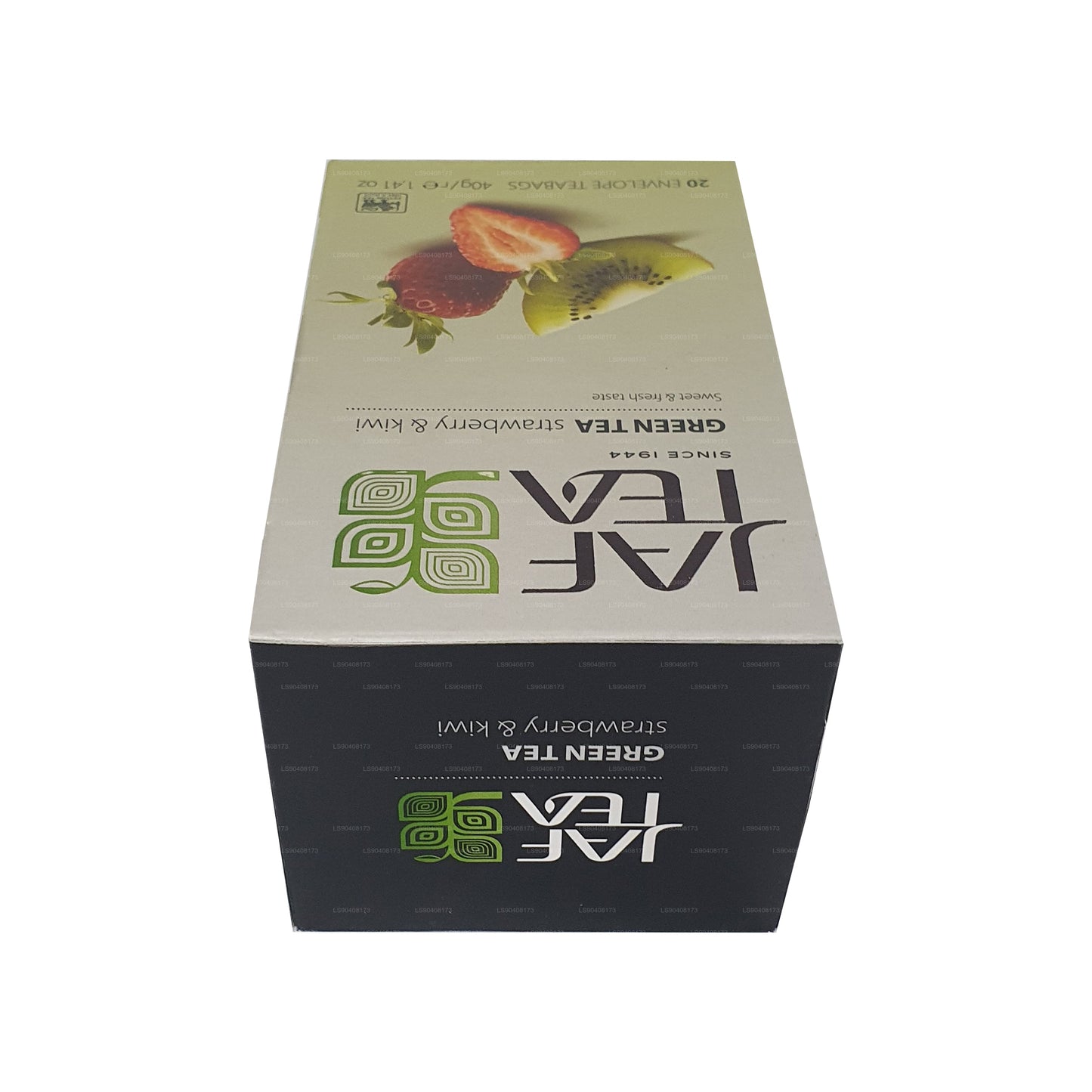 Jaf Tea Strawberry and Kiwi Green Tea (40g) Foil Envelope Tea Bags