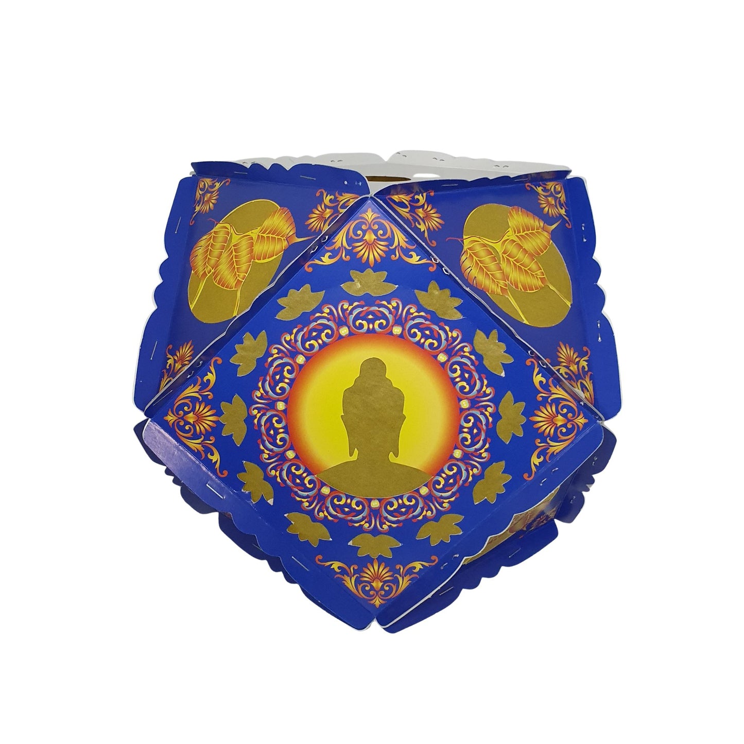 Lakpura Cardboard Vesak Lanterns (Atapattam Koodu) 3Pcs Pack