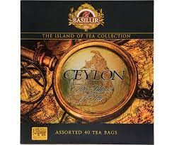 Basilur - The Island Of Tea - Box Board - Tea Bag - Foil Env - Ulbt - Assorted – 40e (10e X4) X 12 (Sp, Go, Hg, Gr) (200g)