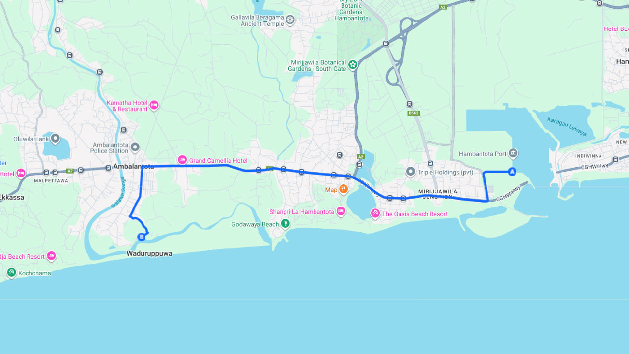 Walawe jõe džunglilaevasafari Hambantota sadamast