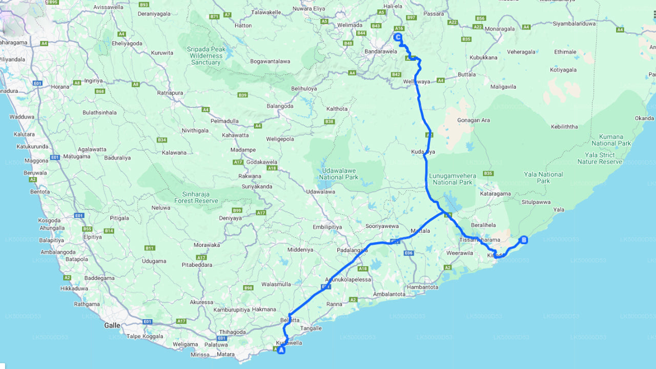 Privaatreis Hiriketiyast Ellasse Yala Safariga