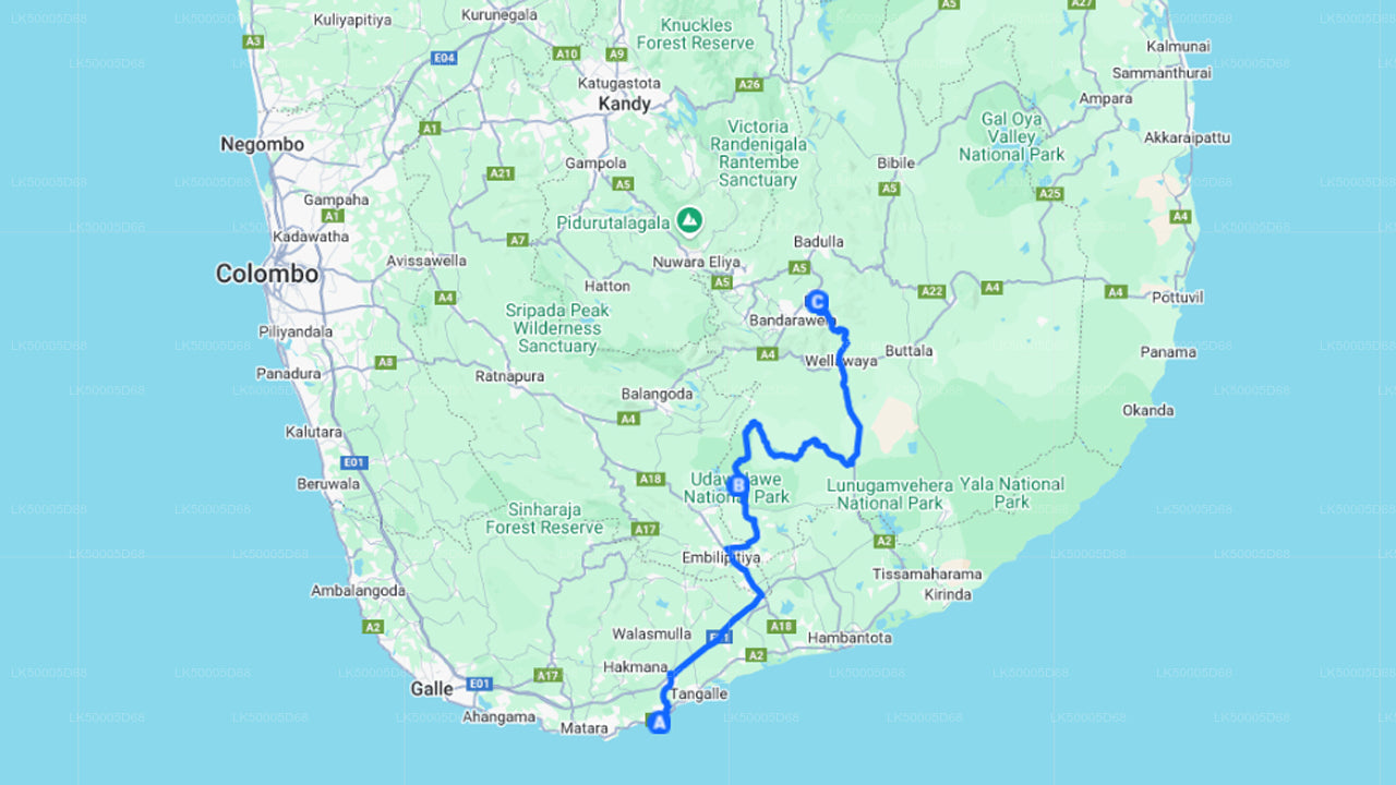 Privaatreis Hiriketiyast Ellasse Udawalawe Safariga