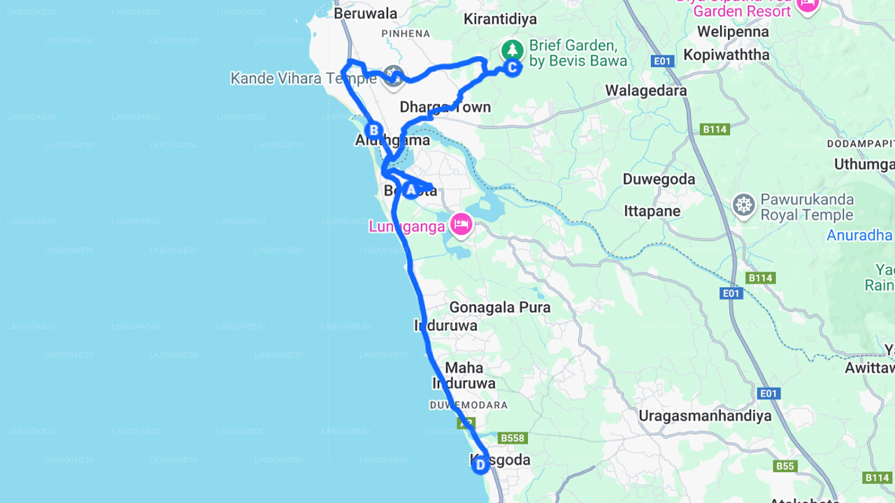 Bentota linnaekskursioon