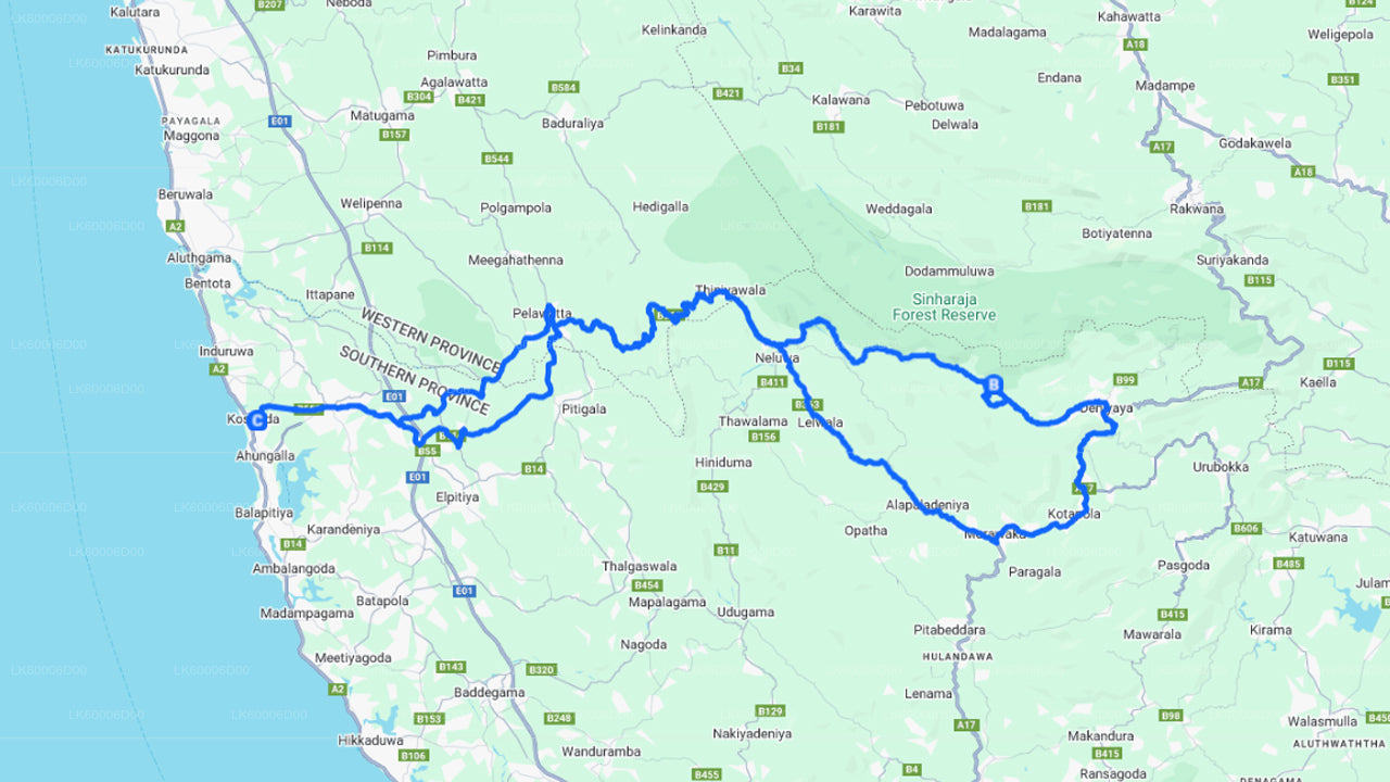 Sinharaja vihmametsa giidiga ekskursioon Kosgodast