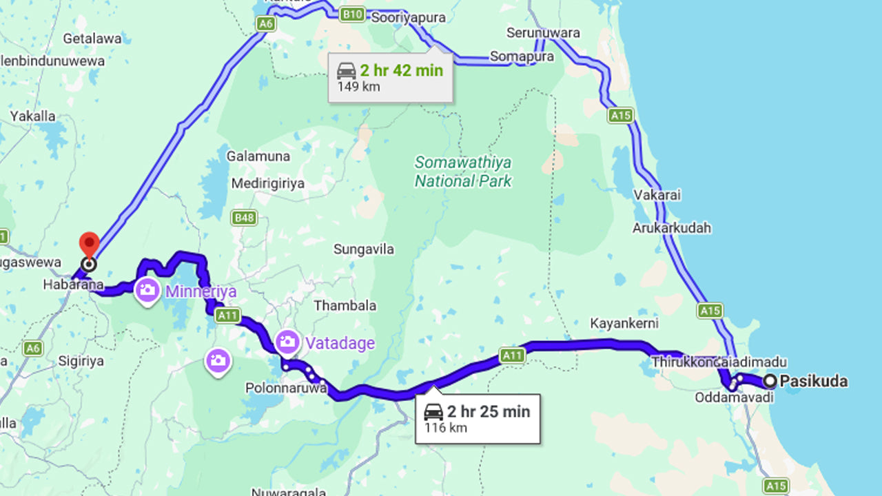 Hurulu ökopargi safari päevareis Pasikudast