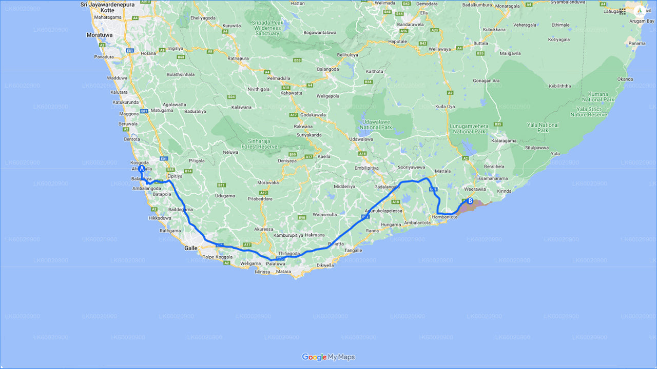 Bundala rahvuspargi safari Ahungallast