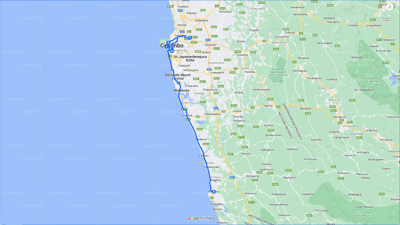 Colombo linnaekskursioon Beruwalast