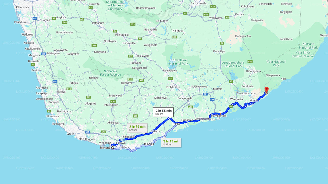 Yala rahvuspargi safari Mirissast