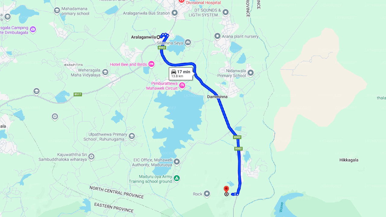 Hike to Danigala Circular Rock from Aaralaganwila