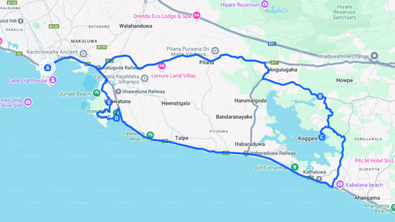 Jalgrattaga maal Galle'ist