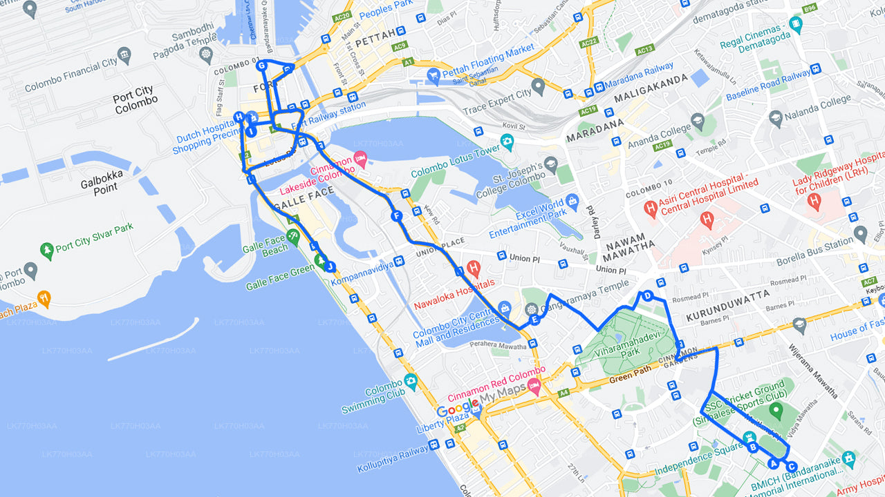 Colombo linna tipphetked jalgrattaga