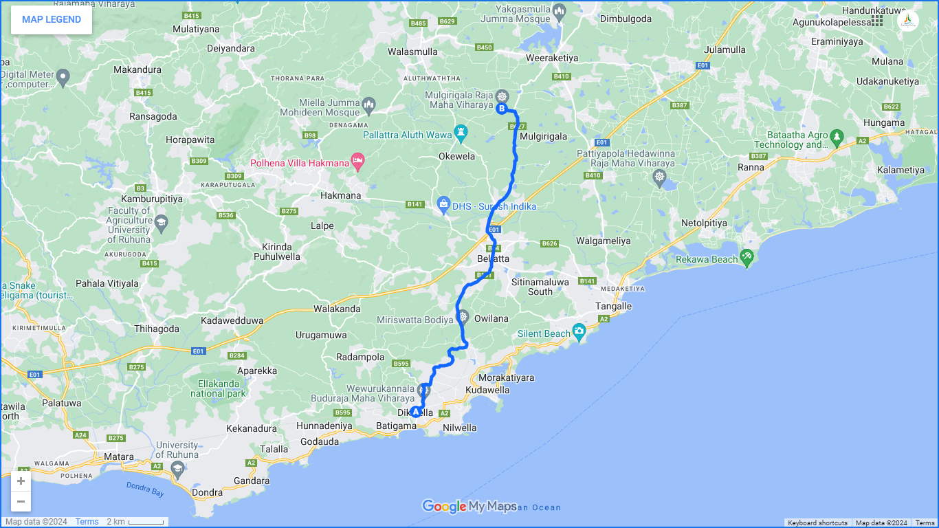 Mulkirigala jalgrattamatk Tangallest