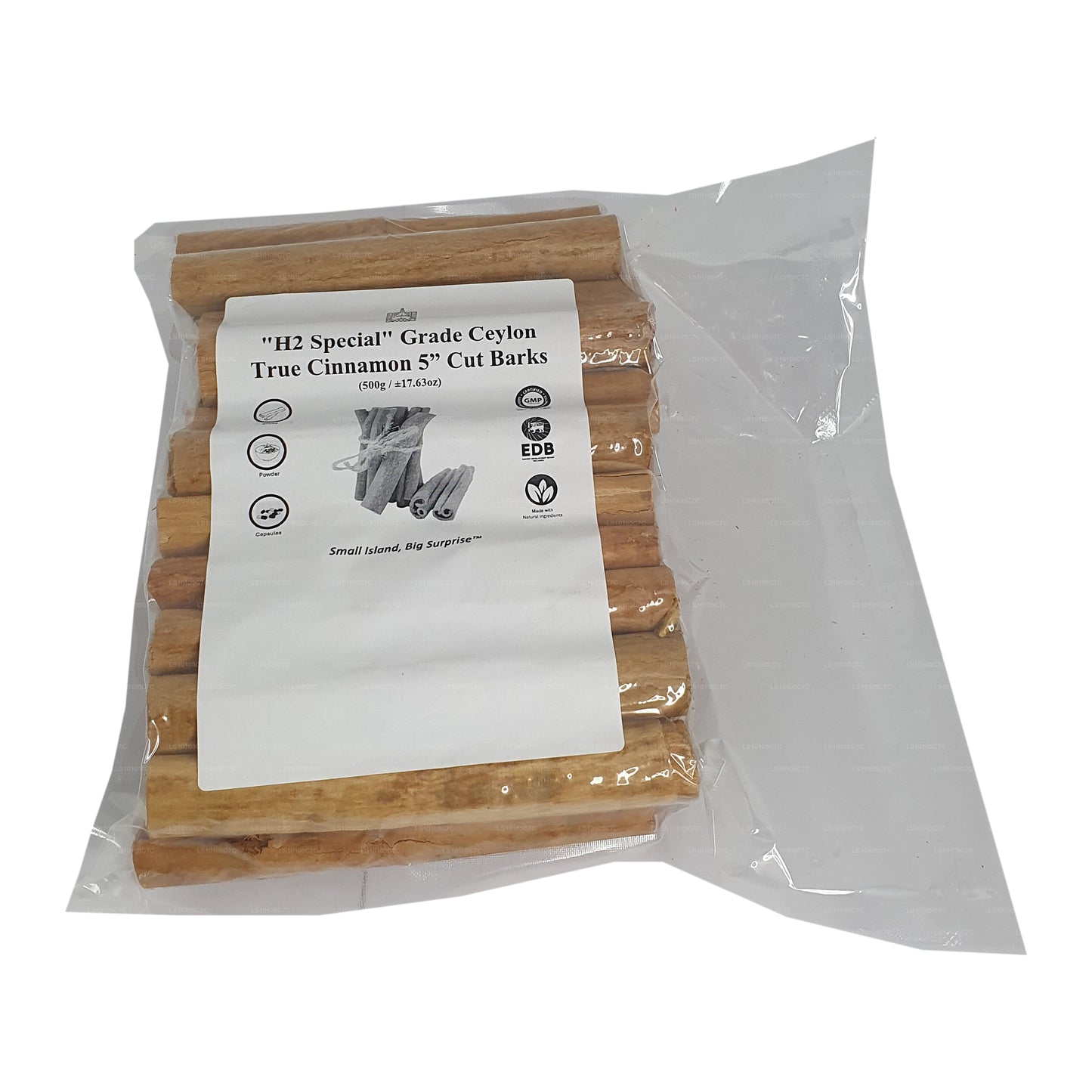 Lakpura® "H2 Special" Grade Ceylon True Cinnamon Barks 5" Cut Pack