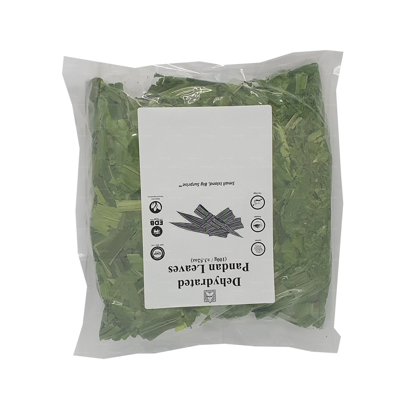 Lakpura® Dehydrated Pandan (Rampe) Leaves