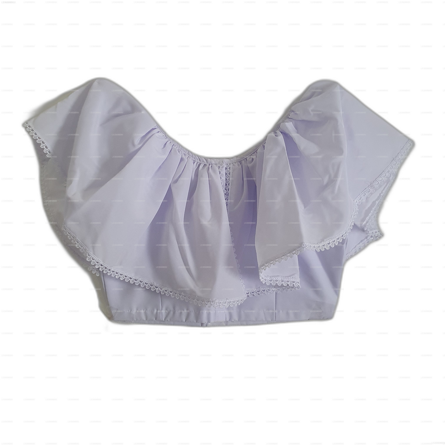 Lakpura® laste valge lamasaree (poolsaree)