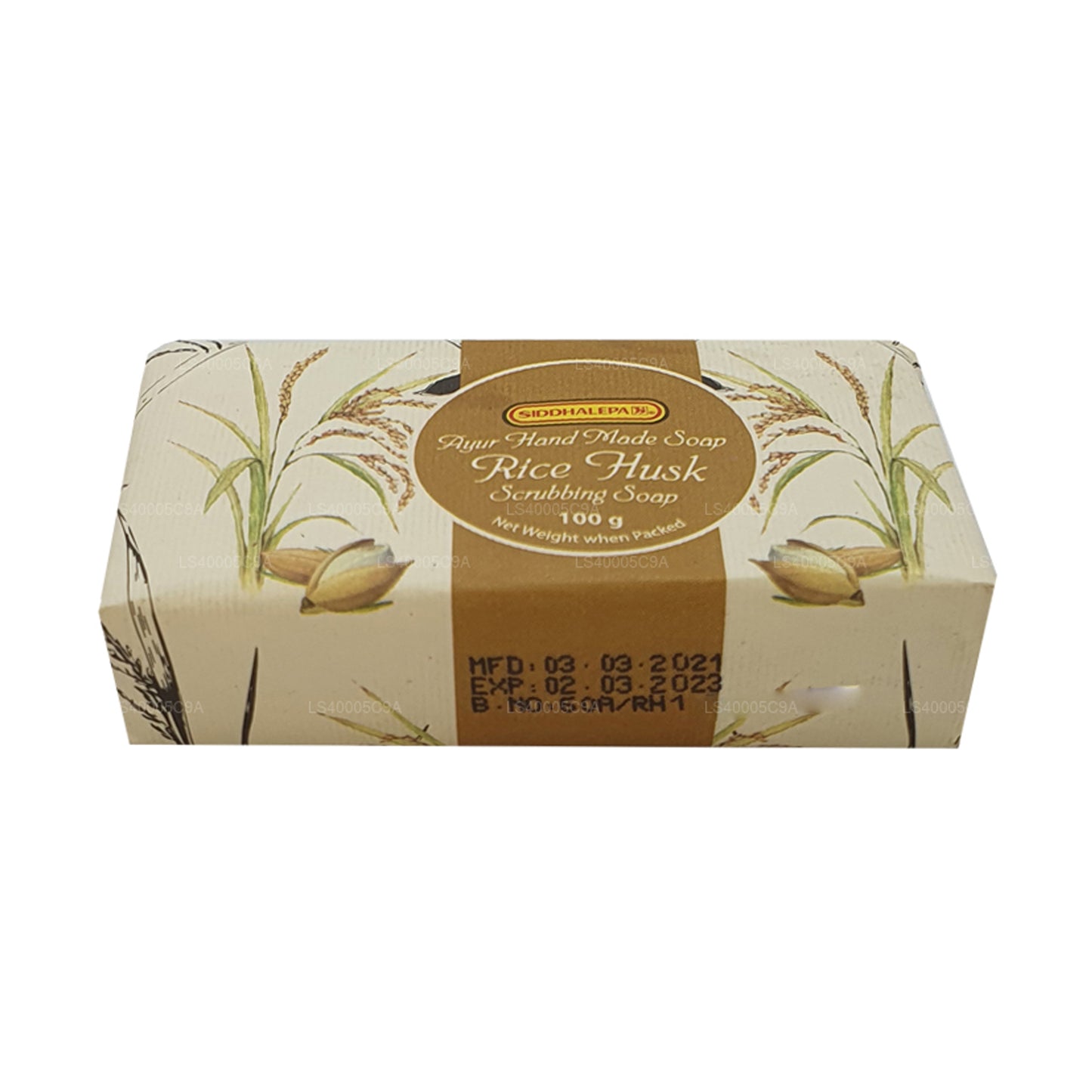 Siddhalepa  Ayur Handmade Rice Husk Scrubbing Soap (100g)