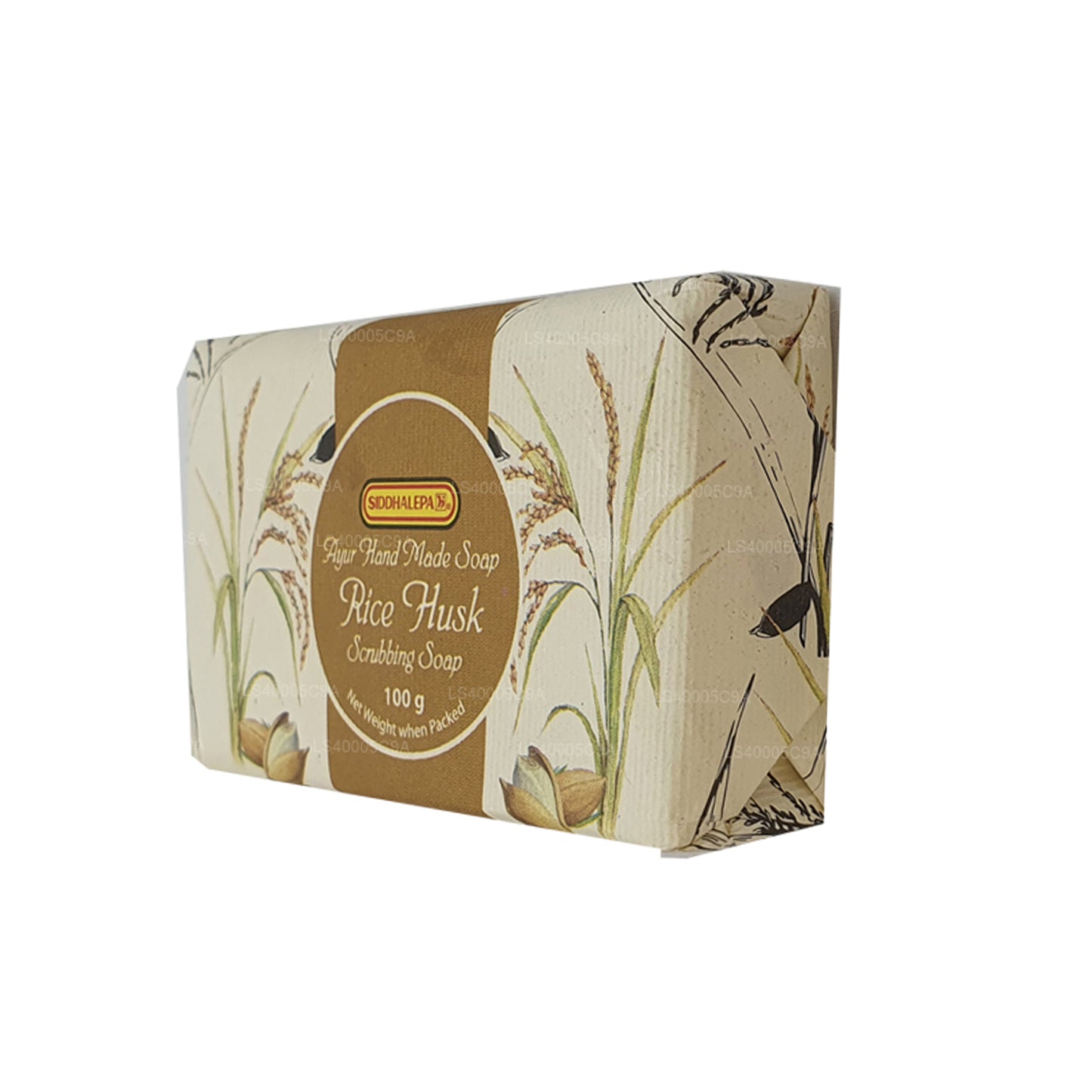 Siddhalepa  Ayur Handmade Rice Husk Scrubbing Soap (100g)