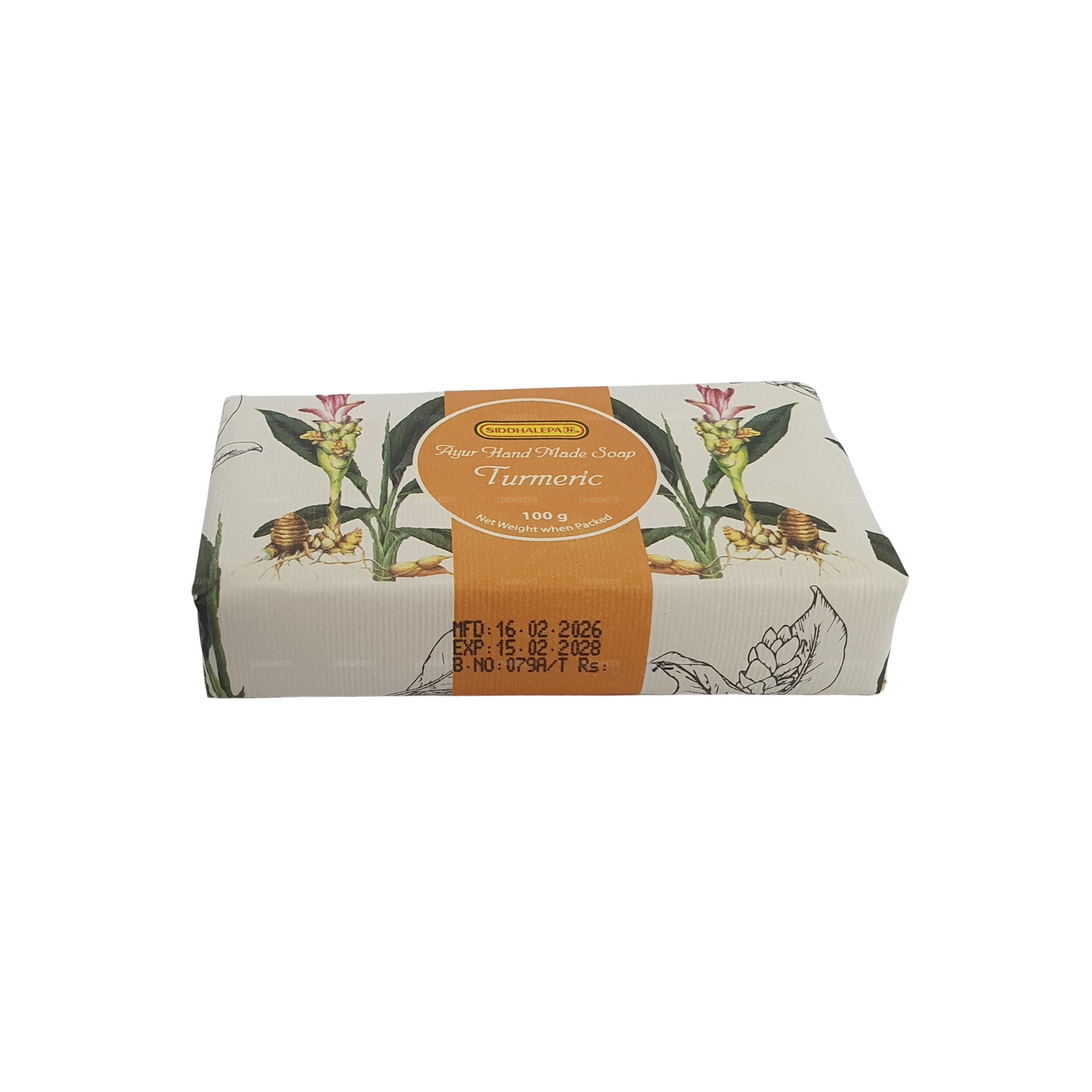 Siddhalepa käsitsi valmistatud seep - kurkum (100g)