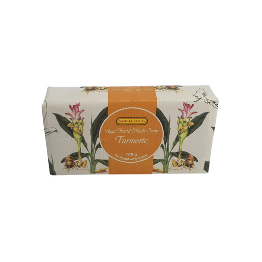 Siddhalepa käsitsi valmistatud seep - kurkum (100g)