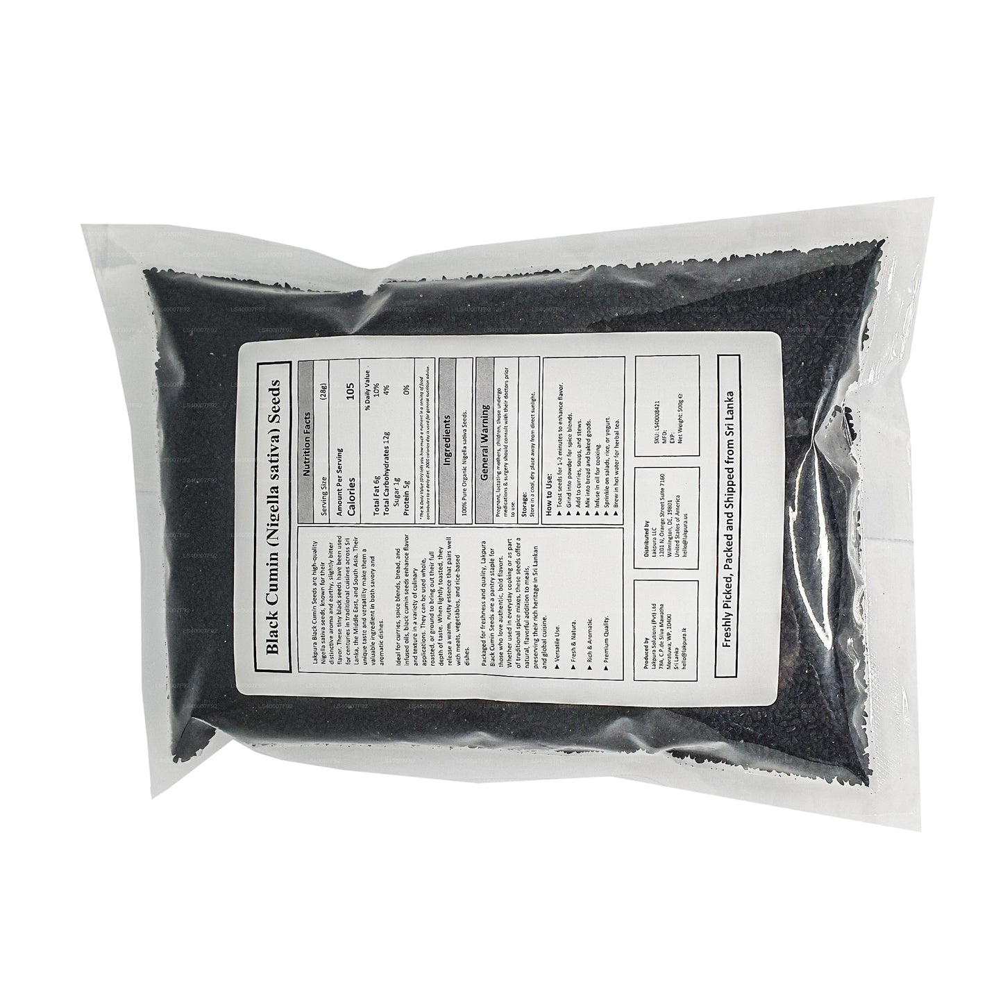 Lakpura Black Cumin Seeds (100g)