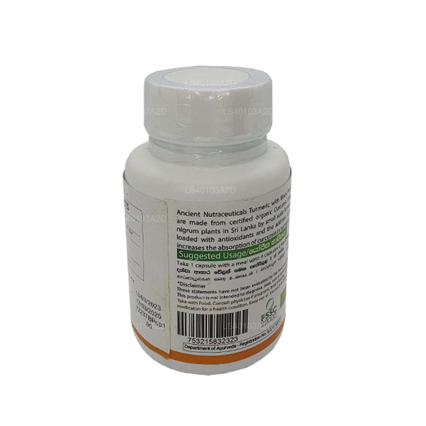 Ancient Nutra Turmeric & Black Pepper (60 Capsules)