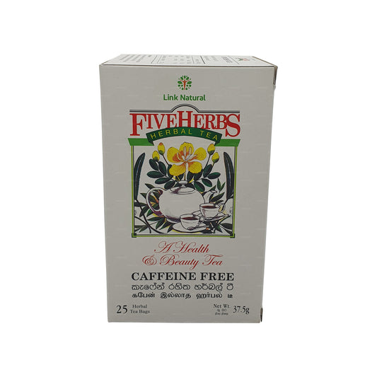 Link Natural Five Herbs Ayurveda Herbal Tea (37.5g) 25 Tea Bags