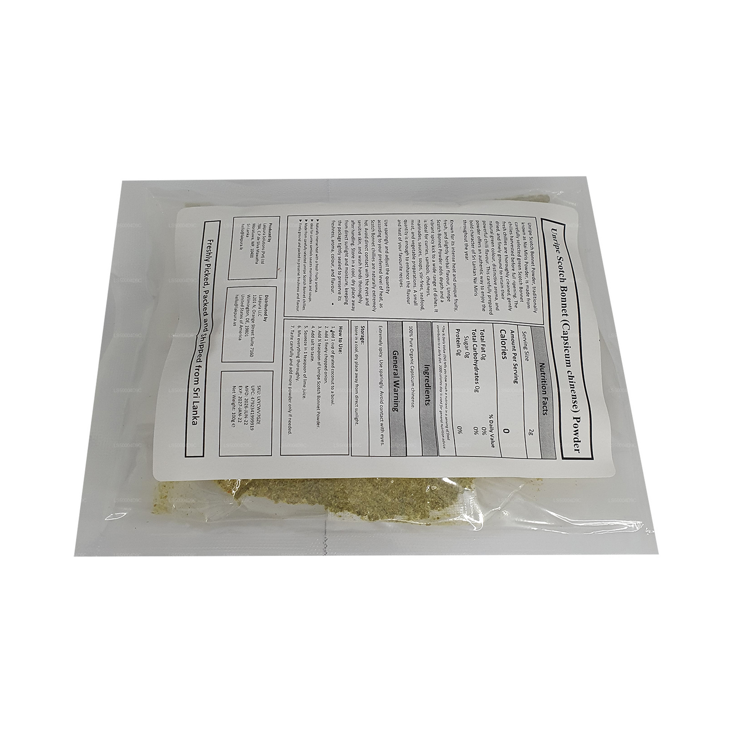 Lakpura® Scotch Bonnet (Nai Miris) Powder