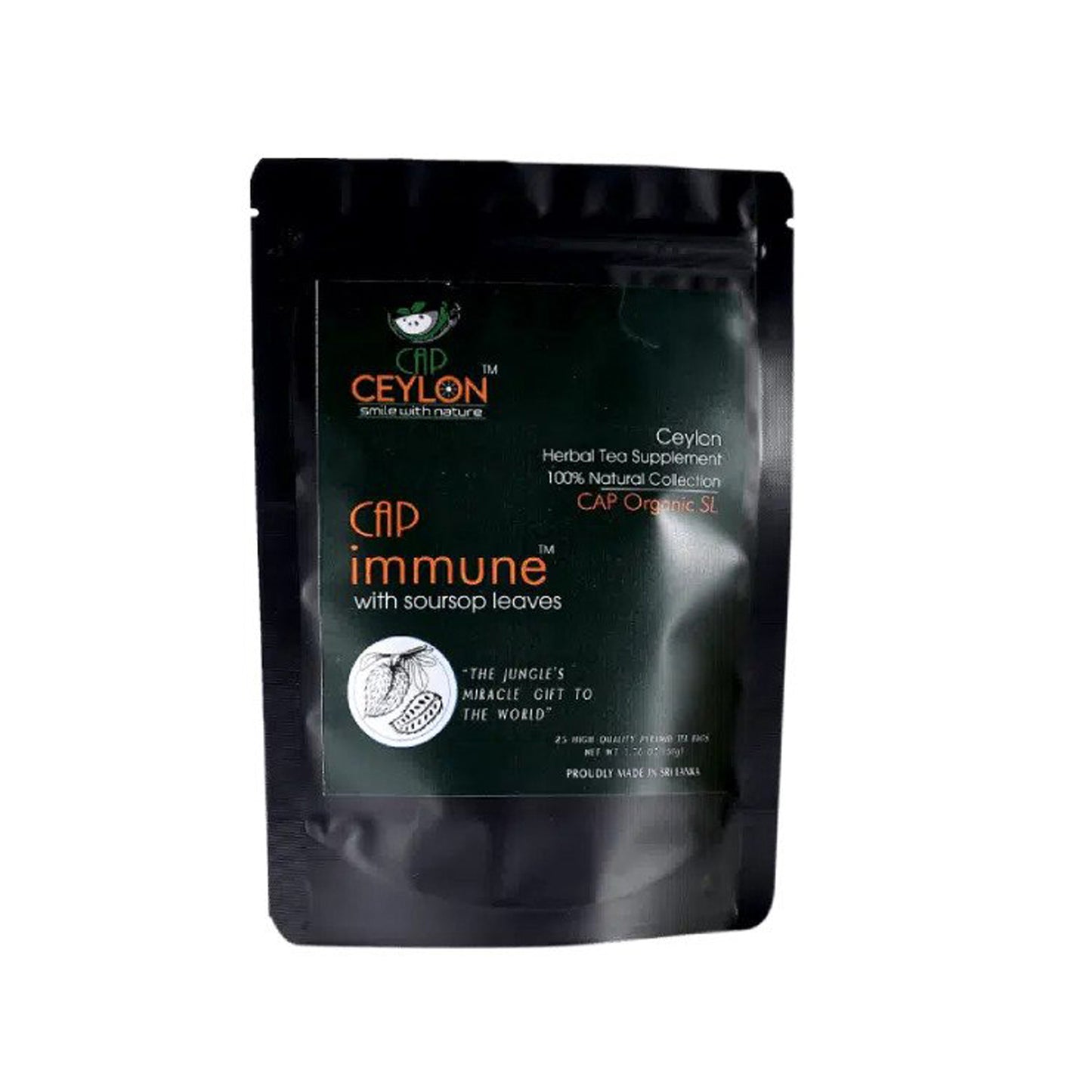 CAP Ceylon Immune Tea (50g) 25 Tea Bags