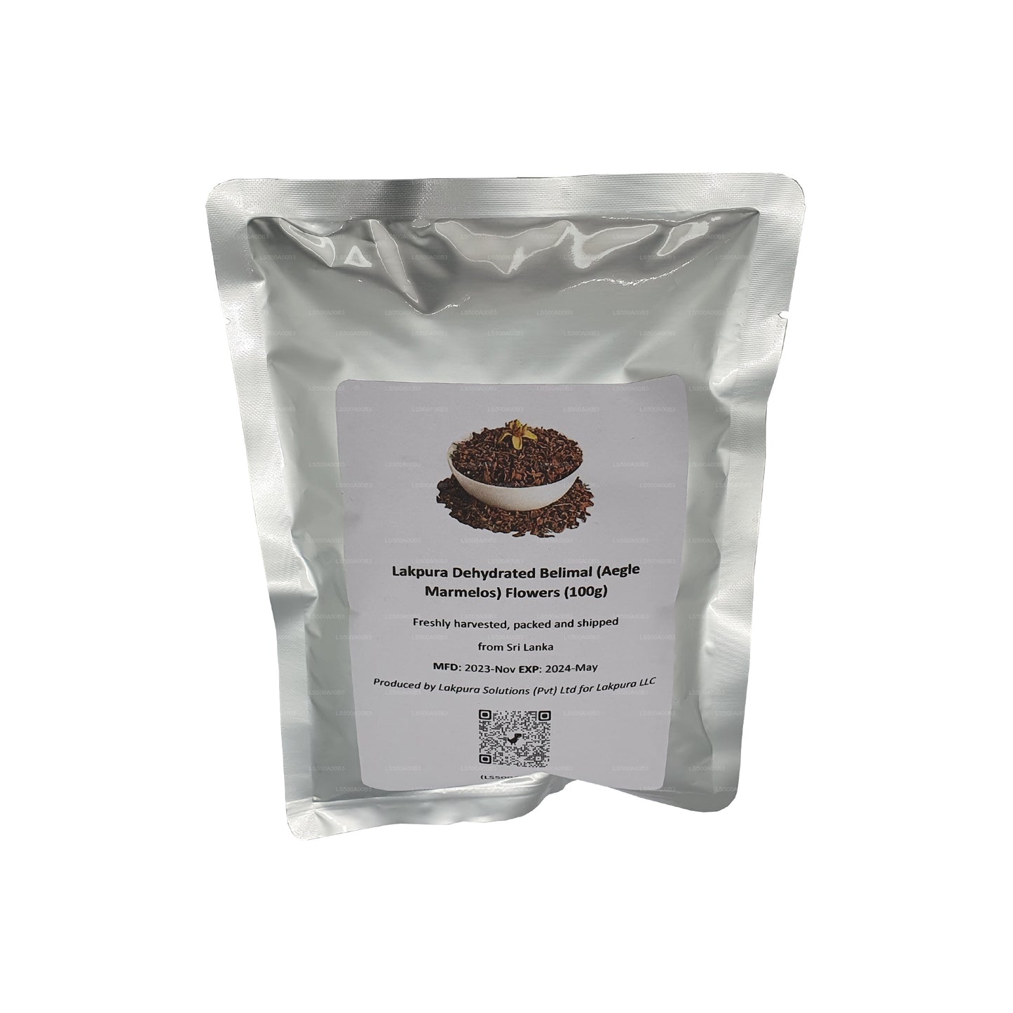 Lakpura kuivatatud Belimal (Aegle Marmelos) lilled