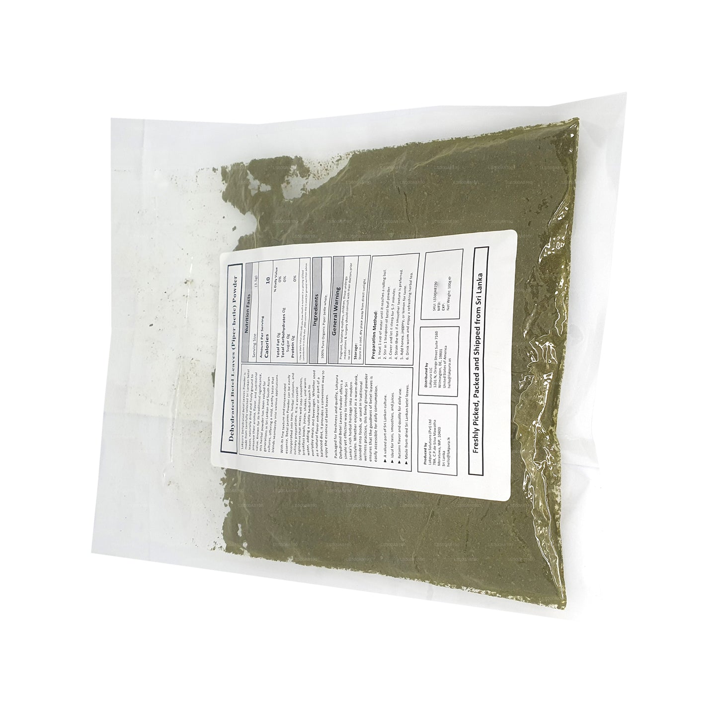 Lakpura Dehydrated Betel Leaves Powder (100g)