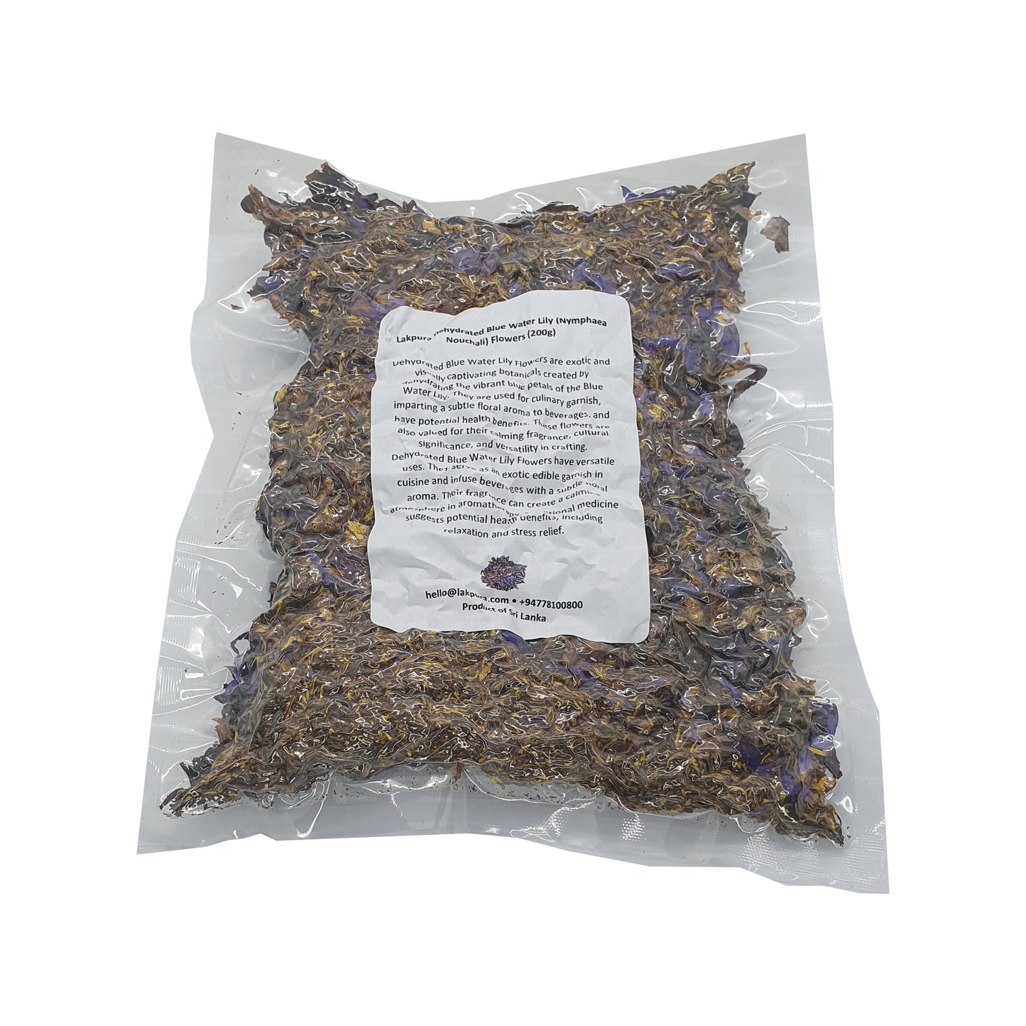 Lakpura® Dehydrated Blue Water Lily Flowers
