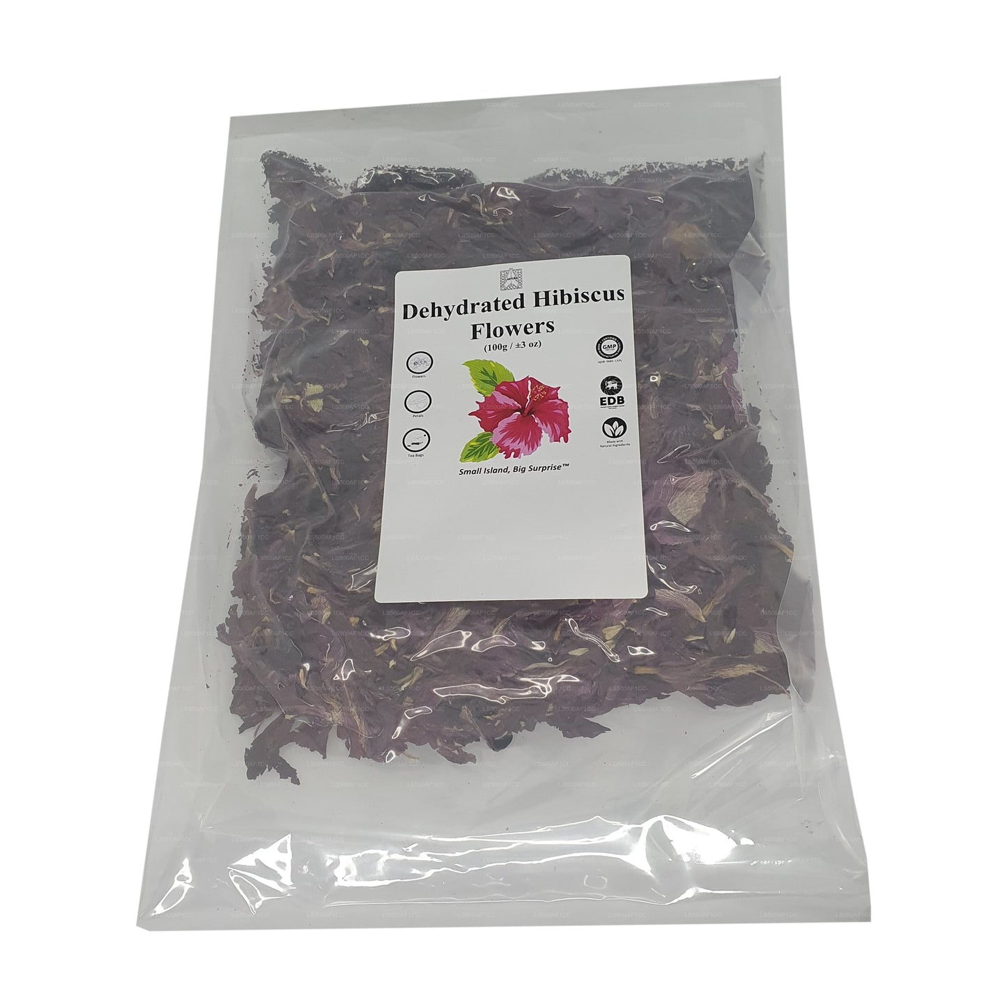Lakpura® kuivatatud hibiskuseroosi (Wada Mal) õied