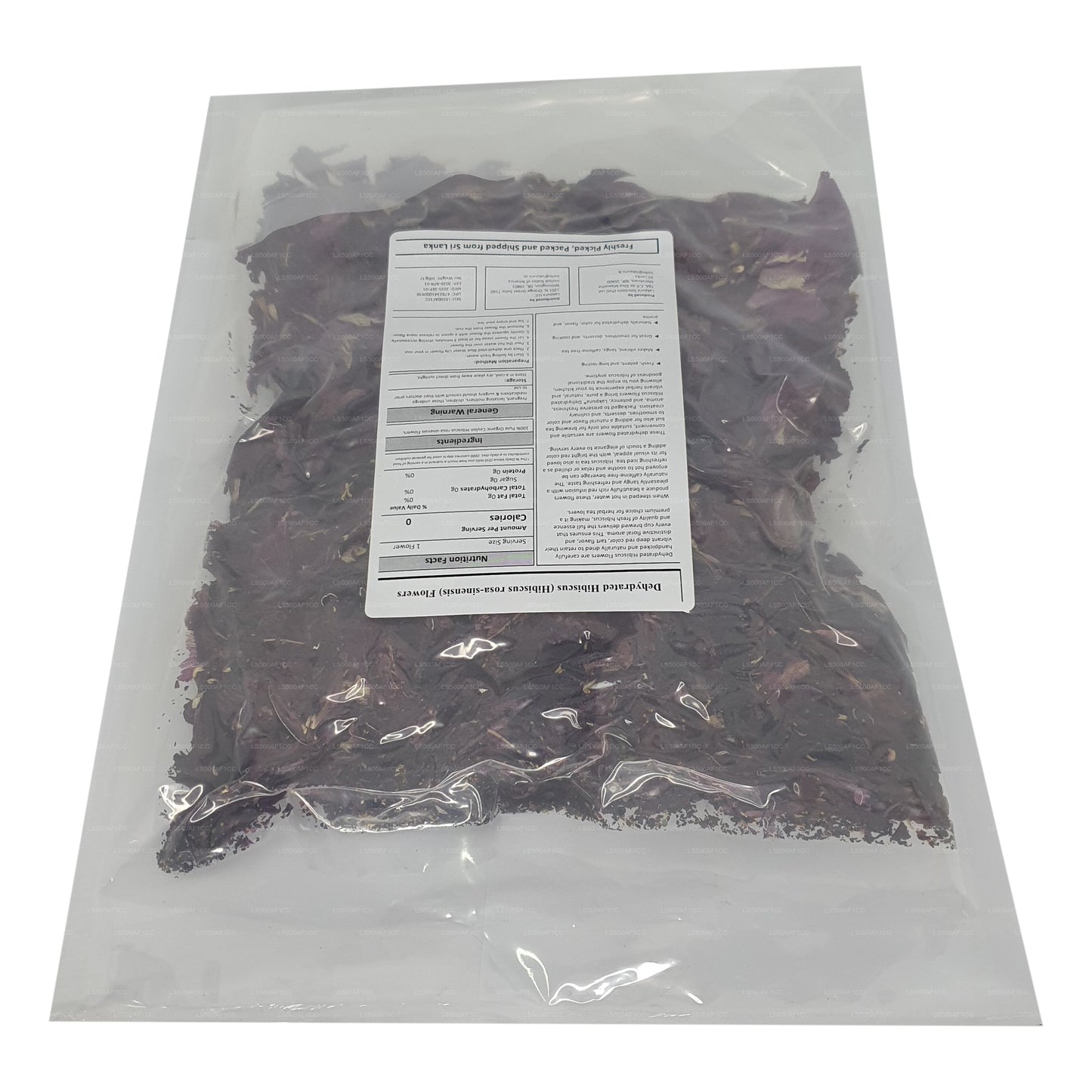 Lakpura® kuivatatud hibiskuseroosi (Wada Mal) õied