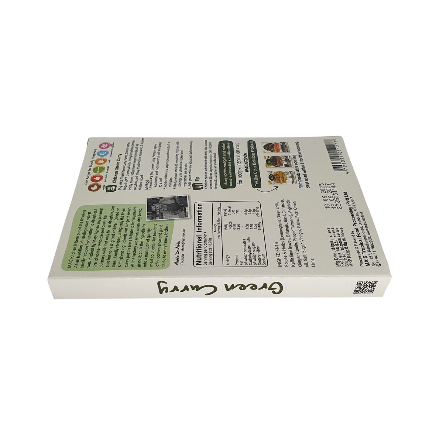 MA's Kitchen Thai Green Curry Paste (75g)