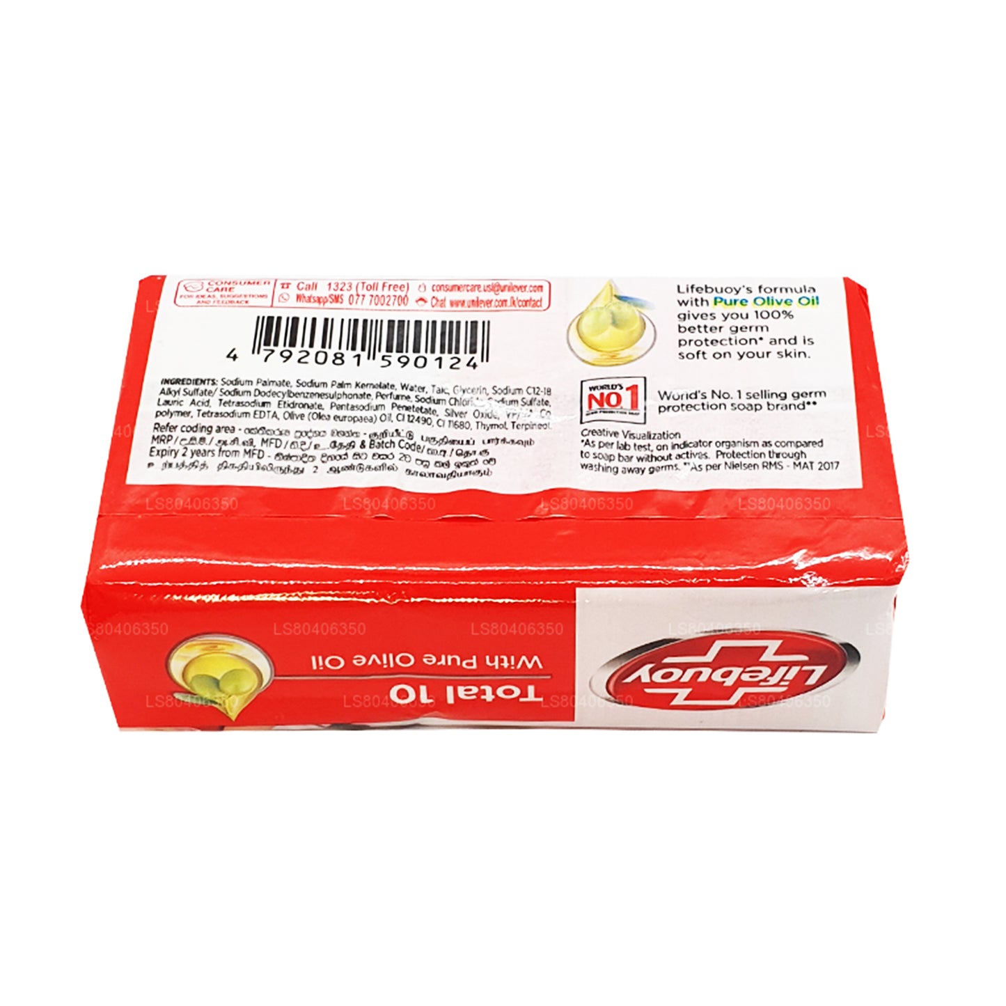 Lifebuoy Total 10 With Pure Olive Oil Body Soap